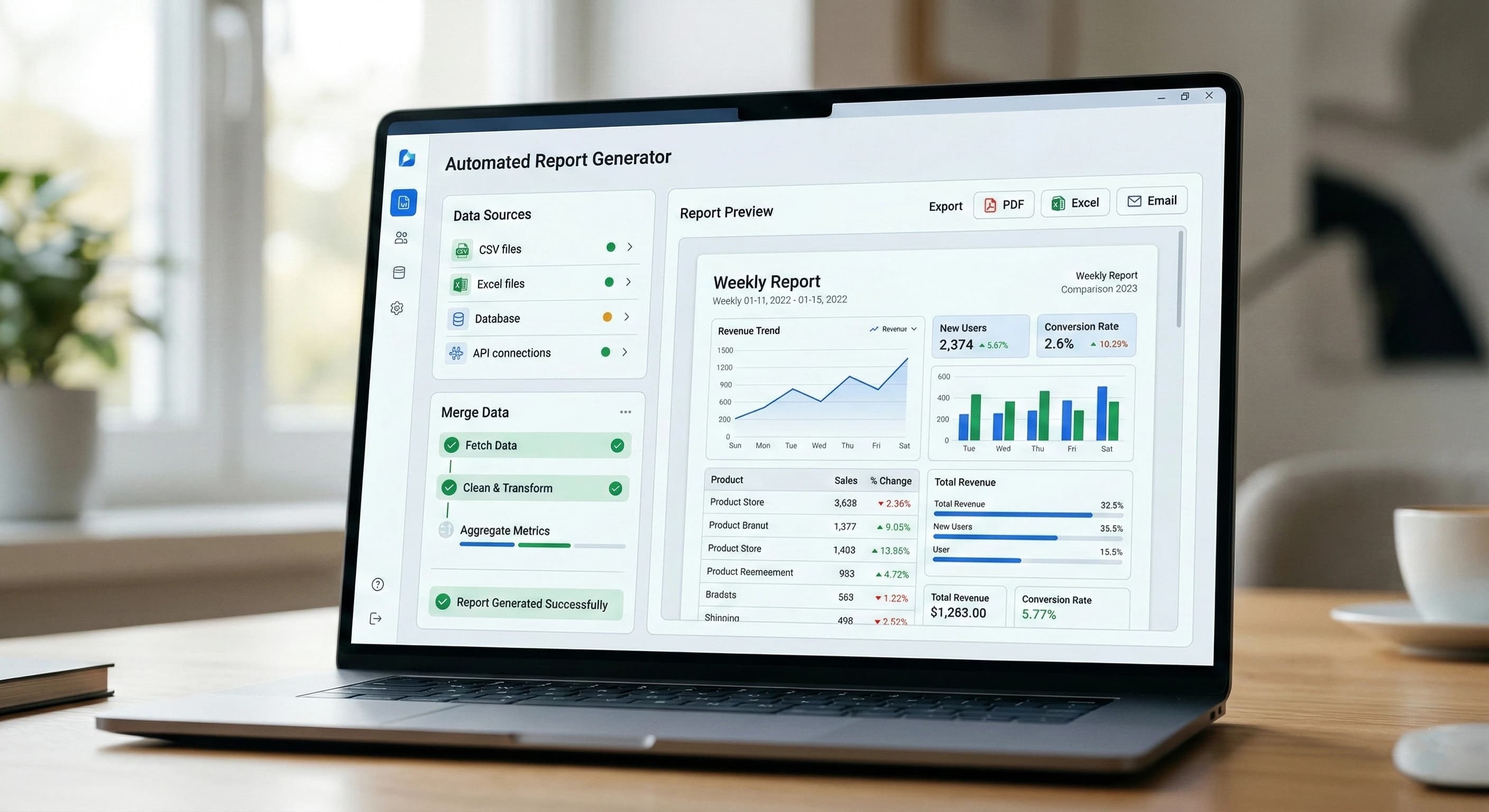 Automated report generator