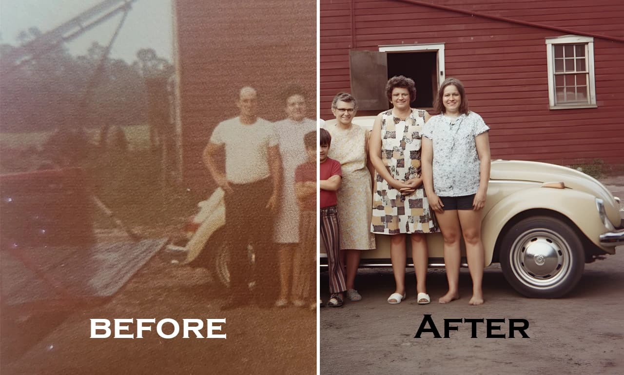 Family photo restoration