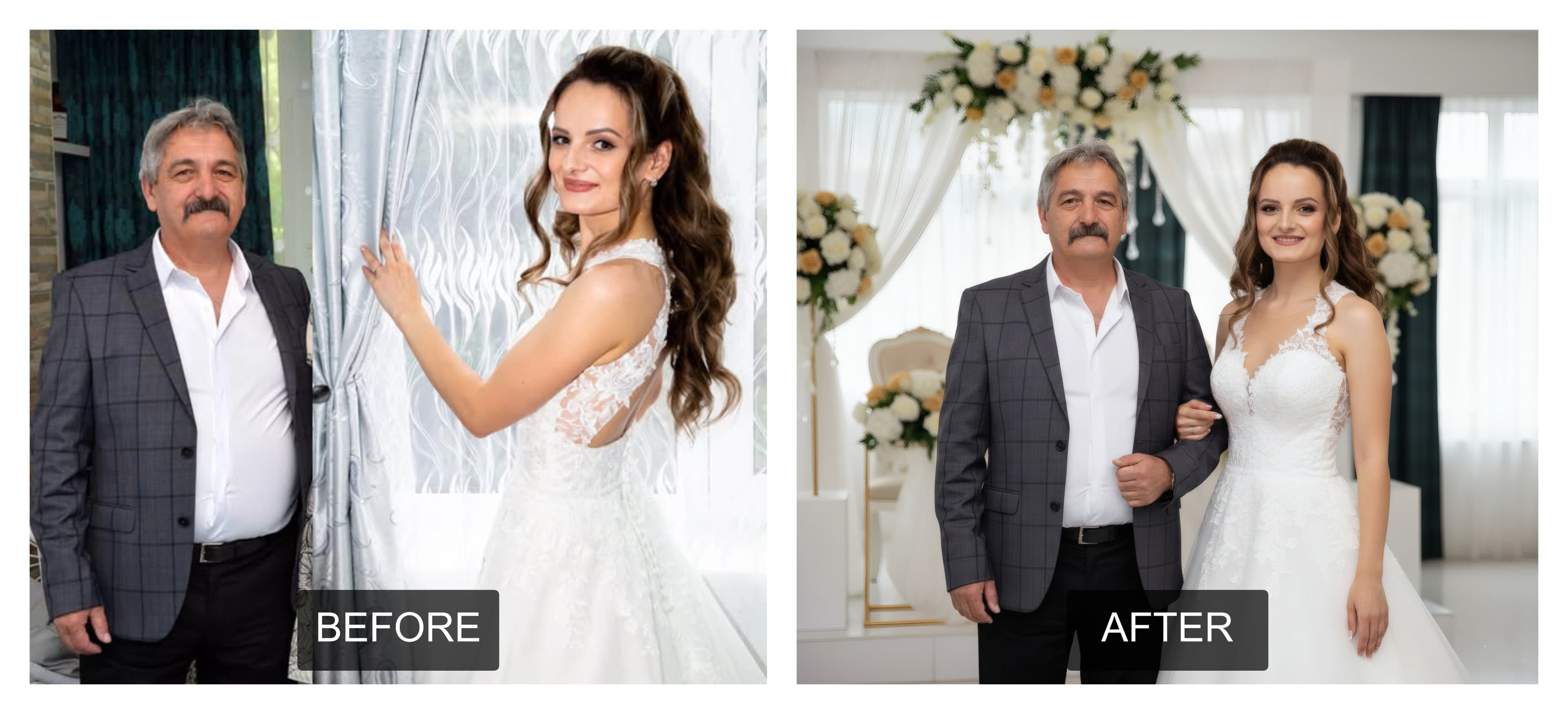 Memorial wedding portrait