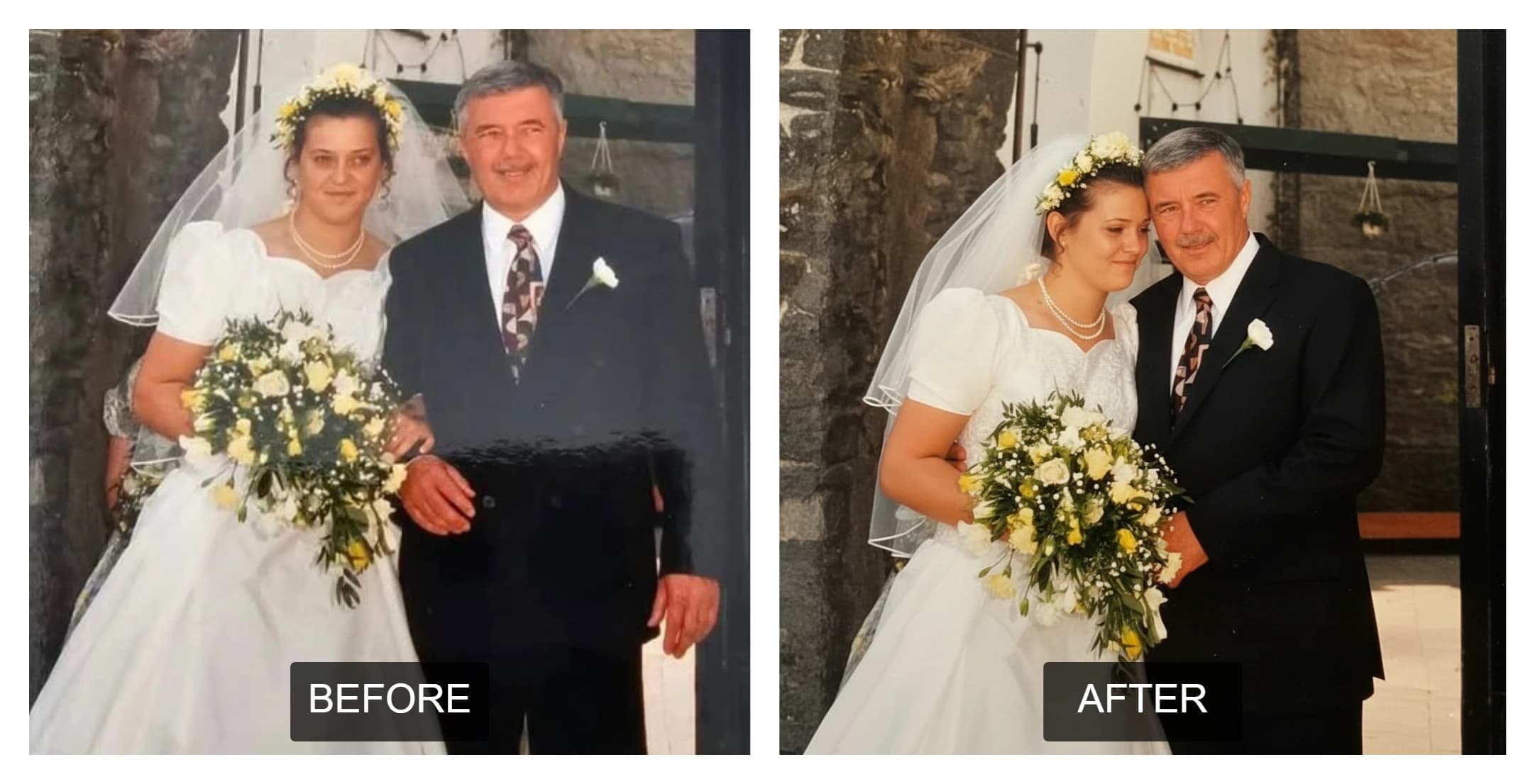 AI assisted family pose edit